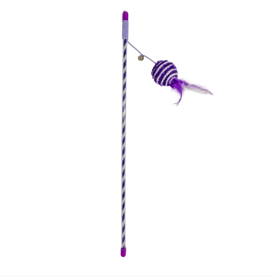 Duvoplus Cat Toy Spielangel Catchy Glitzerball - violett
