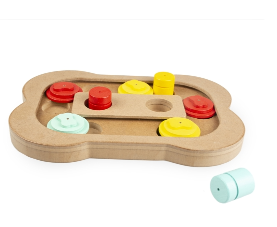 Duvoplus Intelligenzspiel Slide n Snack Puzzle Knochen