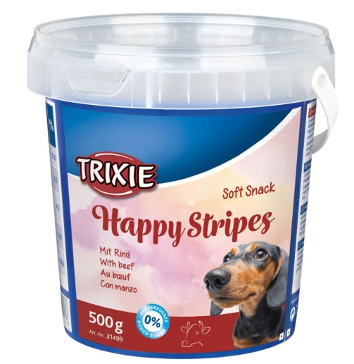 Trixie Soft Snack Happy Stripes 500g Eimer