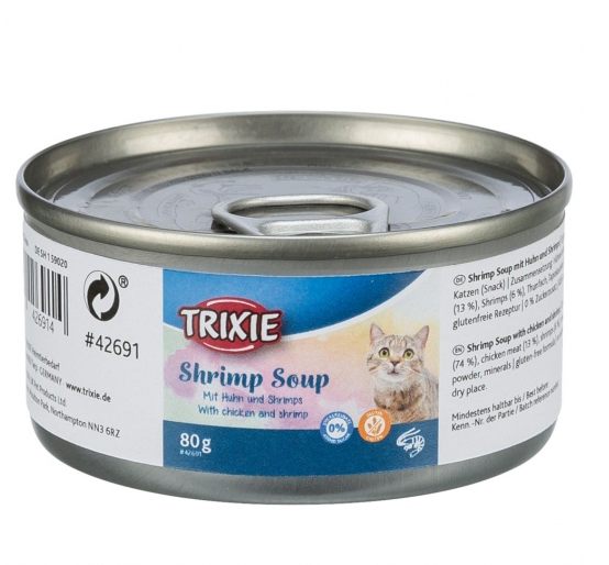 Trixie Soup mit Huhn & Shrimps - 80g