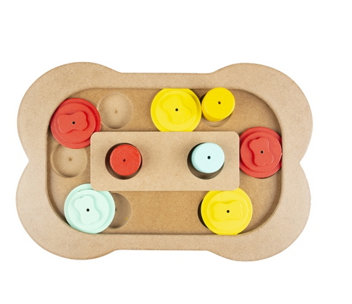 Duvoplus Intelligenzspiel Slide n Snack Puzzle Knochen
