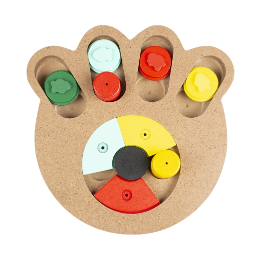 Duvoplus Intelligenzspiel Slide n Snack Puzzle Pfote